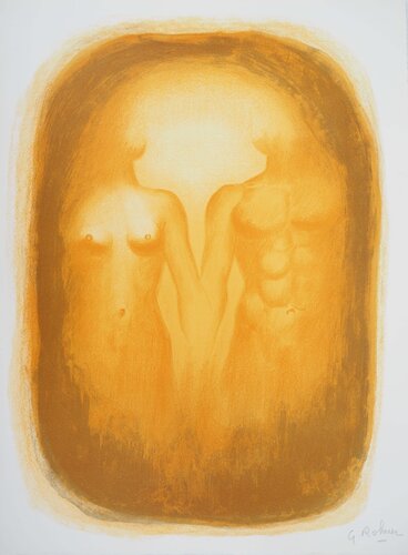 Féminin, Masculin, Lithographie originale Signée by Georges Rohner, Print for Sale on Singulart