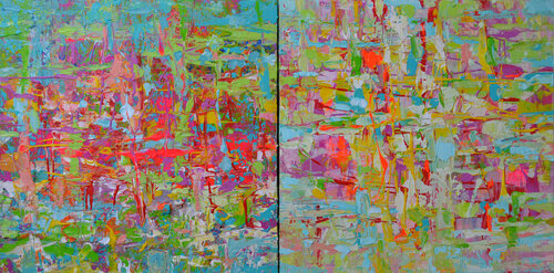 Hope and harmony, diptych Vania Bouwmeester Pentcheva