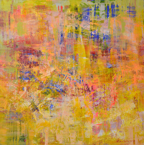 Magical forest di Vania Bouwmeester Pentcheva, Pittura in vendita su Singulart