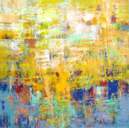 Urban Sunset van Vania Bouwmeester Pentcheva, Schilderij te koop op Singulart