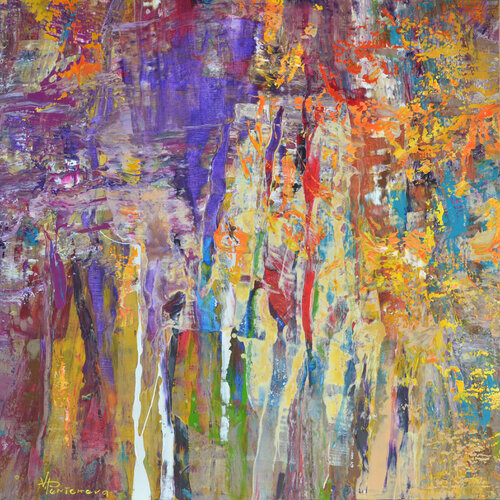 Colours Of Autumn de Vania Bouwmeester Pentcheva, Pintura a la venta en Singulart