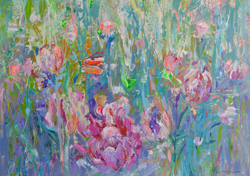 Cape Fynbos di Vania Bouwmeester Pentcheva, Pittura in vendita su Singulart