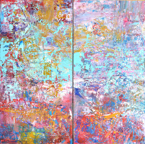 Spring Fragrances Diptych 2 by Vania Bouwmeester Pentcheva, Painting for Sale on Singulart