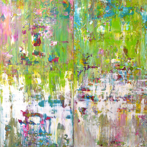Nature’s response - Diptych di Vania Bouwmeester Pentcheva, Pittura in vendita su Singulart