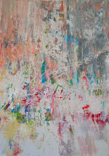 Blossoms at dusk 2 di Vania Bouwmeester Pentcheva, Pittura in vendita su Singulart