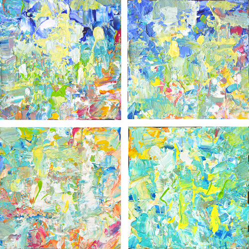 Hope And Harmony, Four Pieces di Vania Bouwmeester Pentcheva, Pittura in vendita su Singulart