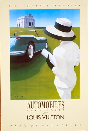 Razzia Louis Vuitton Parc de Bagatelle 1989 hand signed original (Gerard Courbouleix) von Gérard Courbouleix-Deneriaz, Druck kaufen auf Singulart