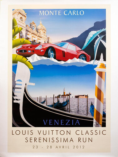 Louis Vuitton Classic 2012 hand signed Monaco Venezia (Gerard Courbouleix) von Gérard Courbouleix-Deneriaz, Druck kaufen auf Singulart