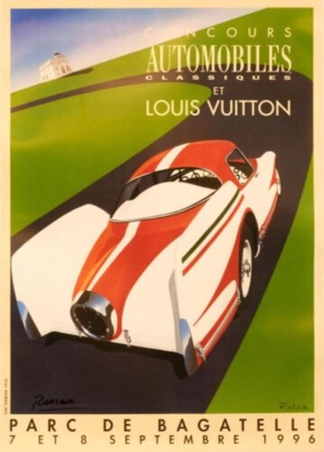 Razzia Louis Vuitton Bagatelle hand signed original di Gérard Courbouleix-Deneriaz, Stampa in vendita su Singulart