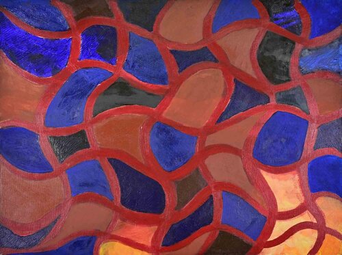 Abstract Composition van Giorgio Lo-Fermo, Schilderij te koop op Singulart
