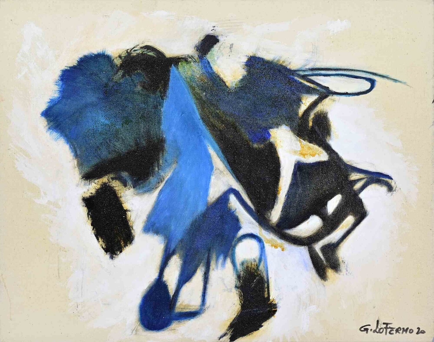 Abstract Composition Giorgio Lo-Fermo Dipinto originale in vendita