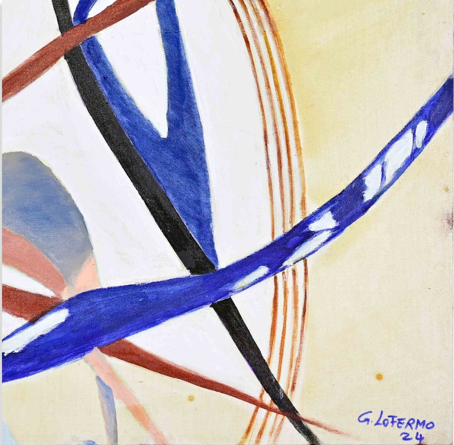  Abstract Composition Giorgio Lo-Fermo Originalgemälde zu verkaufen