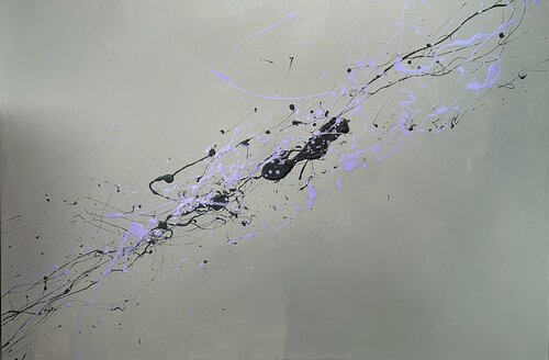 LILAC LIGHTINING van Alessio Luzzi, Schilderij te koop op Singulart