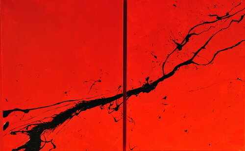 BLACK BLOOD van Alessio Luzzi, Schilderij te koop op Singulart