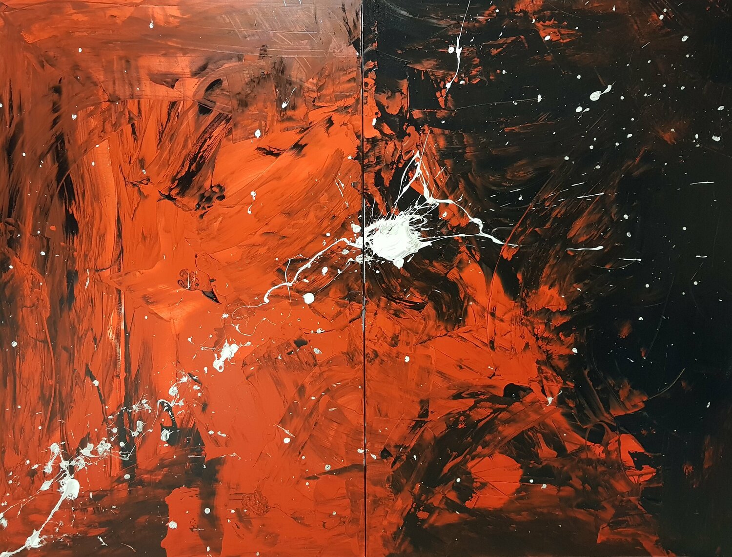 RED PASSION DIPTYCH Alessio Luzzi
