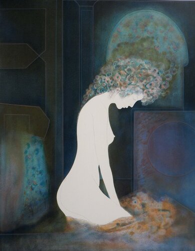 Nu au clair de lune di Guy Ribes, Stampa in vendita su Singulart