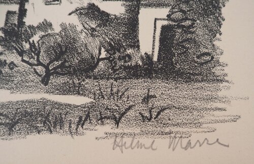 Devant une maison (La maison de Claudine)  Hélène Marre