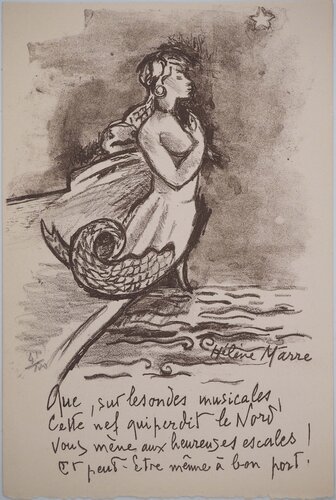 Femme au-dessus de la mer par Hélène Marre, Édition en vente sur Singulart