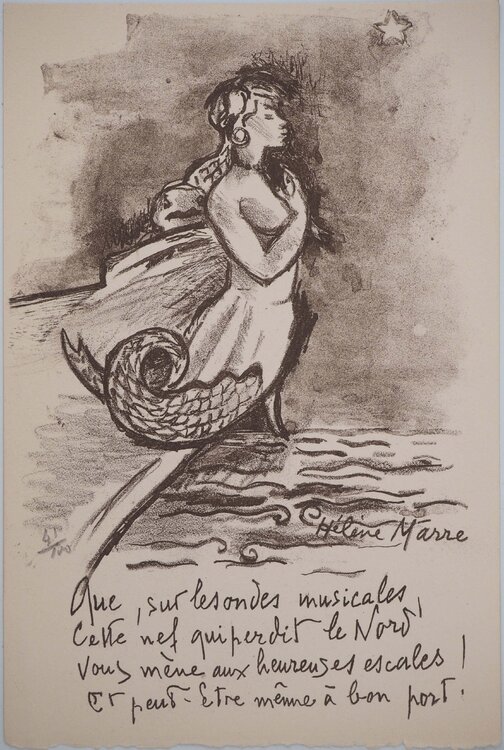Femme au-dessus de la mer Hélène Marre