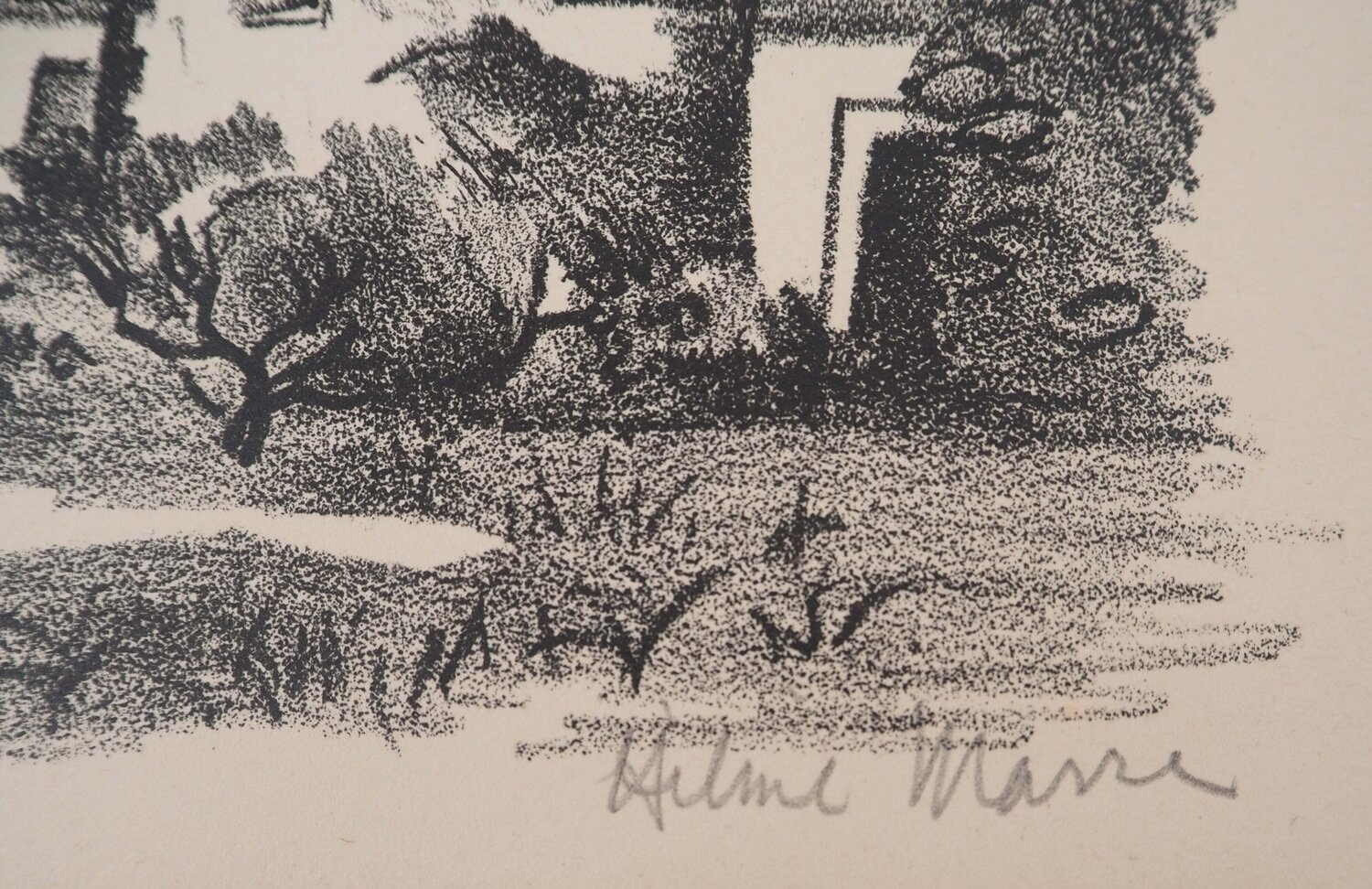 Devant une maison (La maison de Claudine)  Hélène Marre