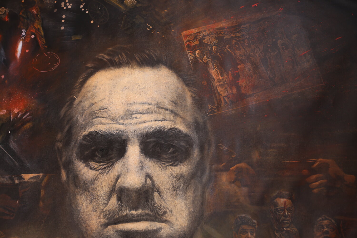 『The Godfather』P8 油彩画 人物画 アート alt_1743616_e23dc59f7ad980fedc