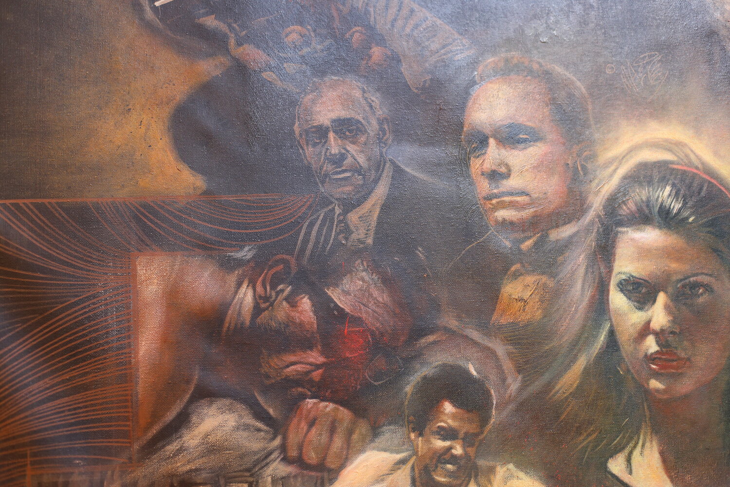 『The Godfather』P8 油彩画 人物画 アート The Godfather