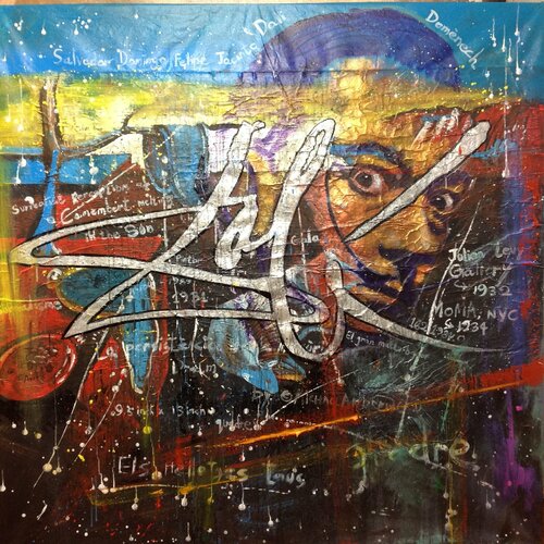 Untited Art History Glitter Painting (The Persistence of Memory by Salvador Dalí) by Michael Andrew Law Cheuk Yui, Painting for Sale on Singulart