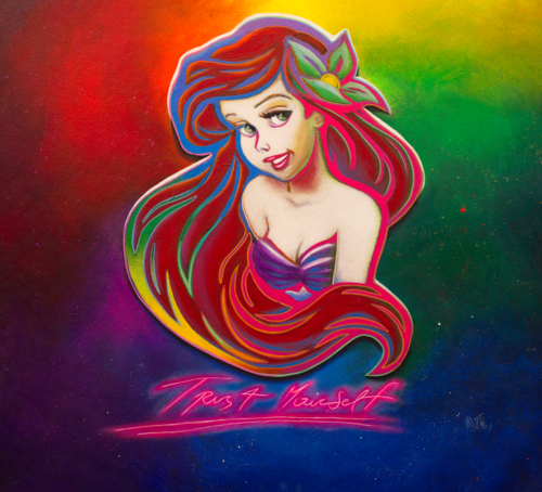 Untitled ( Ariel of Walt Disney’s The Little Mermaid ) by Michael Andrew Law Cheuk Yui, Painting for Sale on Singulart