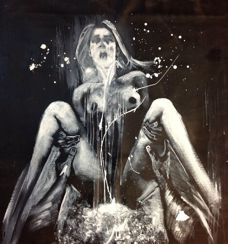 Untitled ( Darwin, Survive and Reproduce ) by Michael Andrew Law Cheuk Yui, Painting for Sale on Singulart