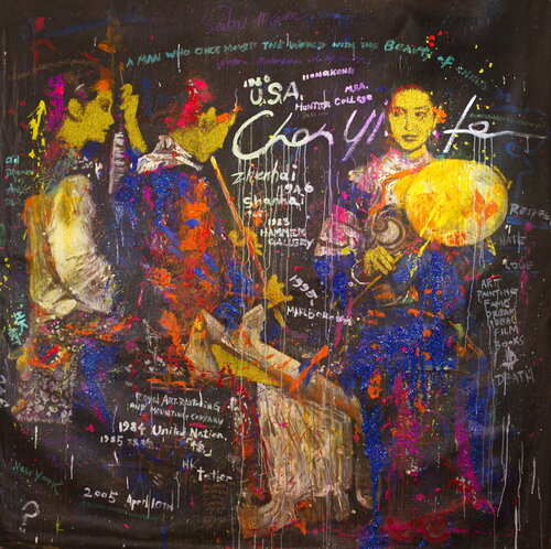 Untitled Art History Painting ( Lingering Melodies from the Xunyang River ) by Michael Andrew Law Cheuk Yui, Painting for Sale on Singulart