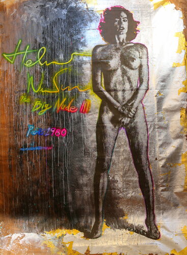 Untitled Art History Painting ( Helmut Newton 1980's The Big Nude ) by Michael Andrew Law Cheuk Yui, Painting for Sale on Singulart