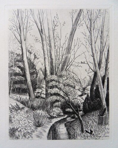 Sous bois by Henri Verge-Sarrat, 版画 for Sale on Singulart
