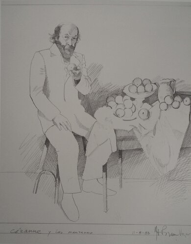 Hommage : Cézanne et les oranges van Herman Braun-Vega, Afdruk te koop op Singulart