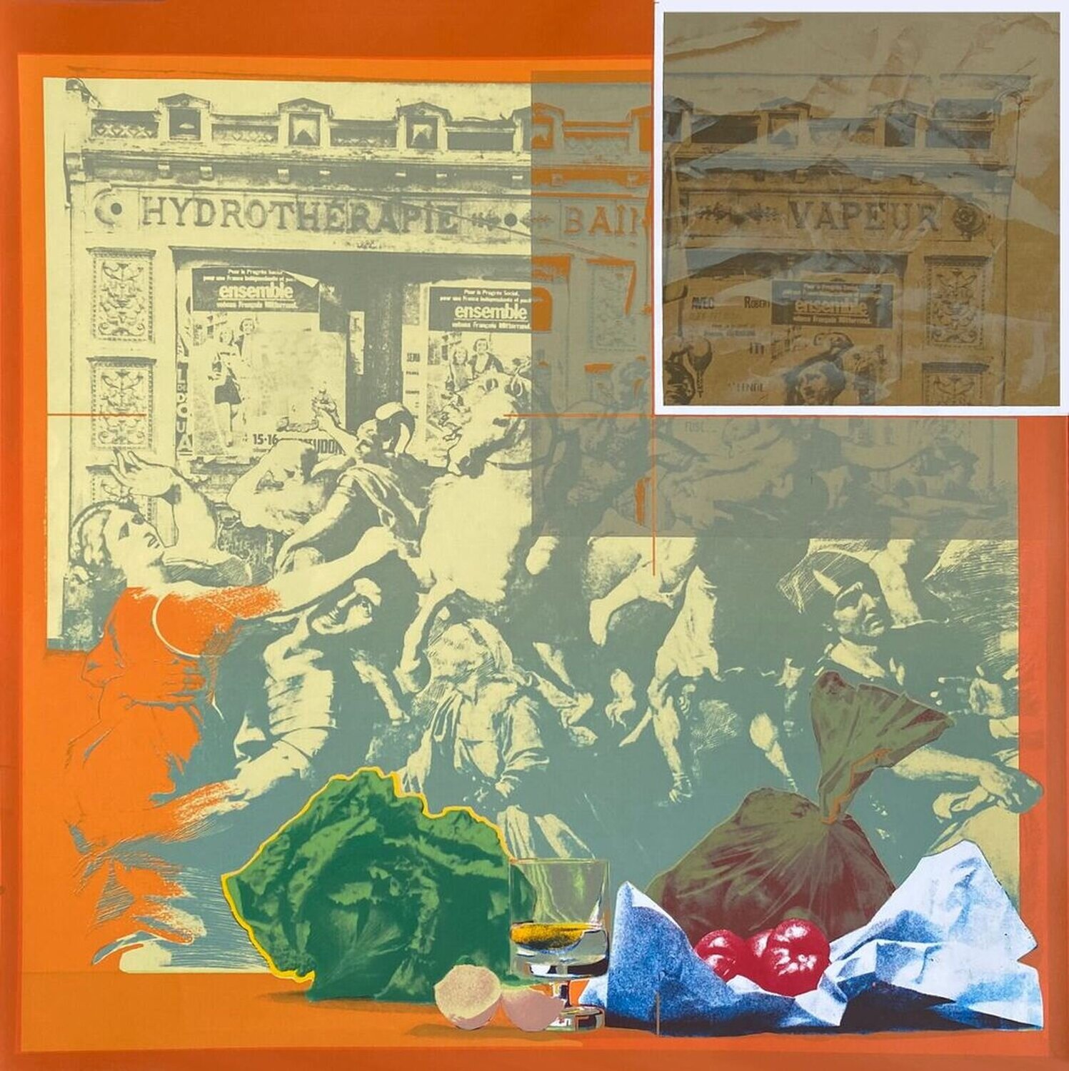 Hydrothérapie d'après Poussin Herman Braun-Vega Stampa in vendita
