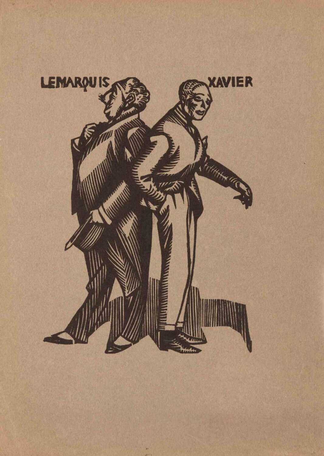 Les Deux Aristocrates Hermann Paul Stampa in vendita