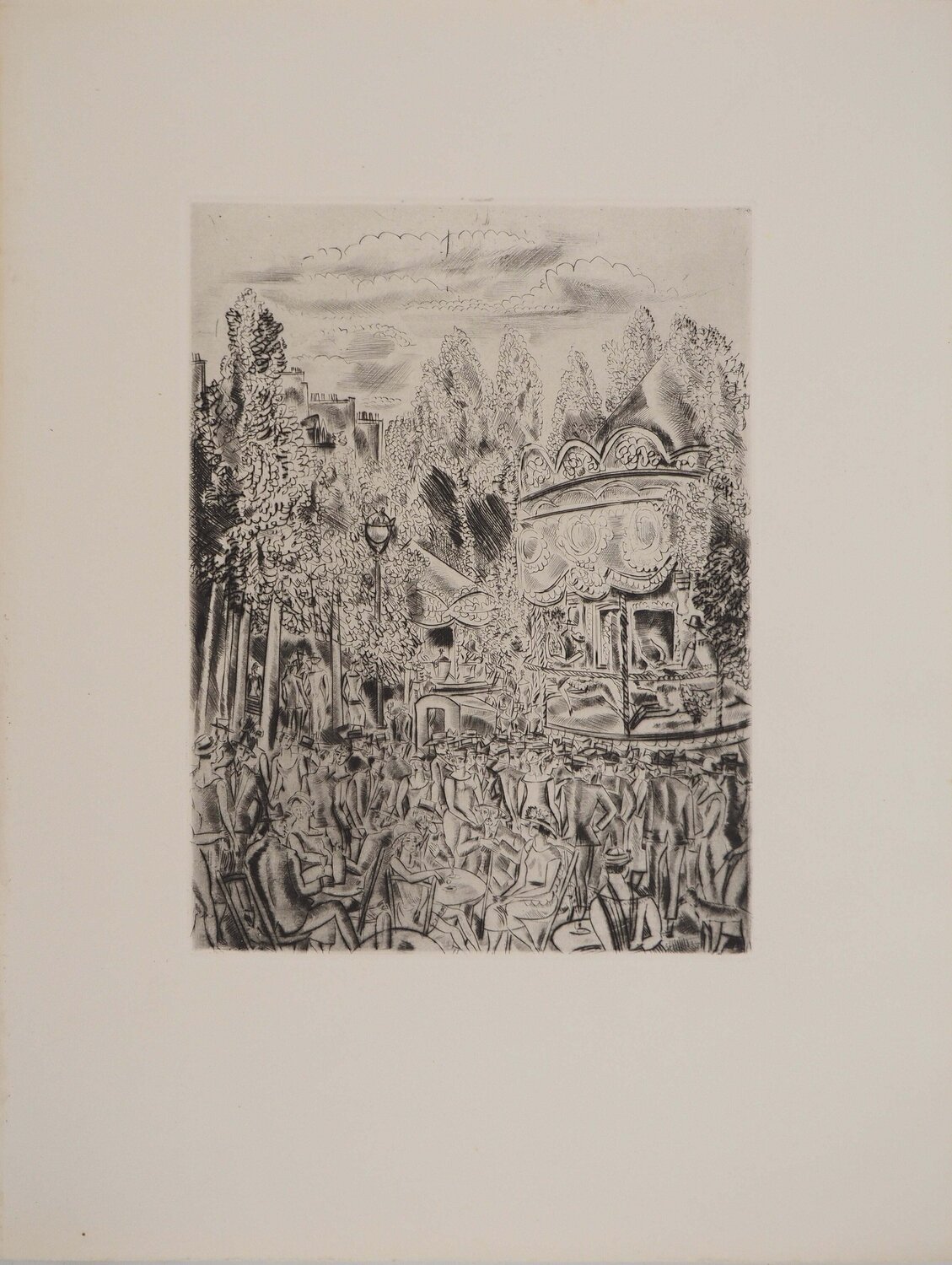 Tableaux de Paris : La Fête à Montmartre Hermine David Druck zu verkaufen