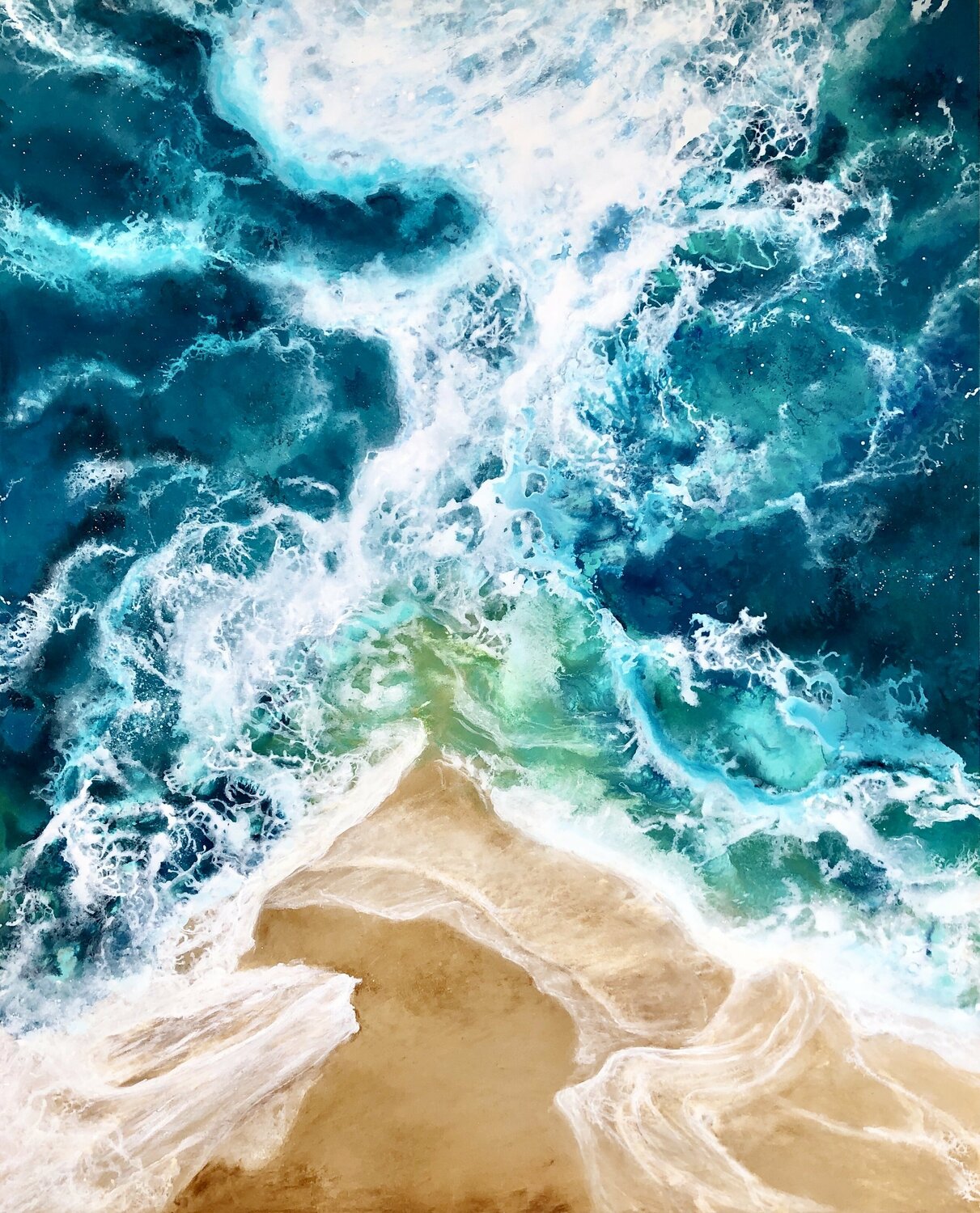 TURNING TIDES by Vanessa Mae (2019) : Painting Acrylic on Canvas