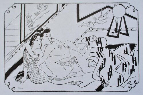 L'heure du thé by Moronobu Moronobu, Print for Sale on Singulart