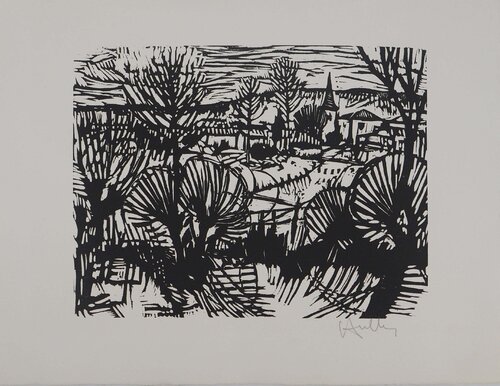 Vue sur une chapelle Jacques Hallez