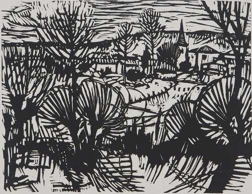 Vue sur une chapelle Jacques Hallez