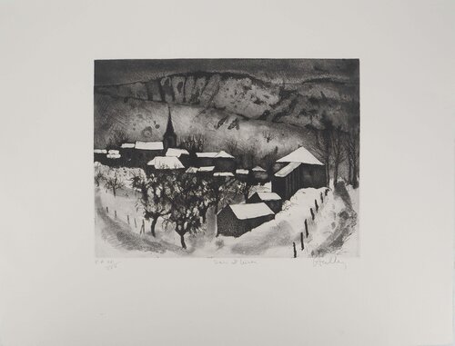 Paysage d'hiver Jacques Hallez
