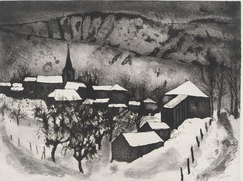 Paysage d'hiver Jacques Hallez