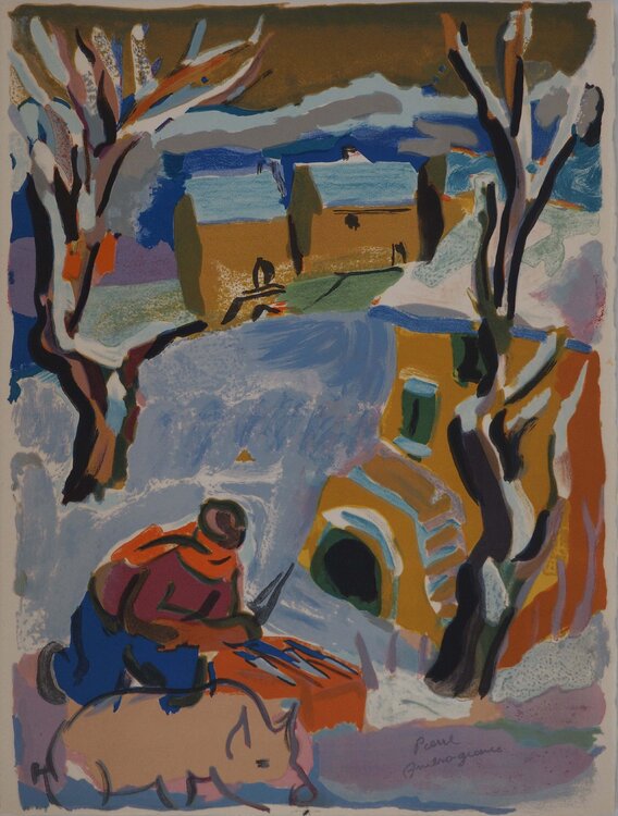 Paysage d'hiver Jacques Hallez