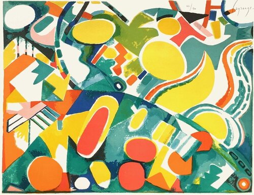 Paysage abstrait by Jacques Lagrange, Print for Sale on Singulart