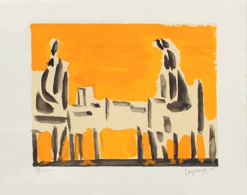 Deux personnages by Jacques Lagrange, Print for Sale on Singulart