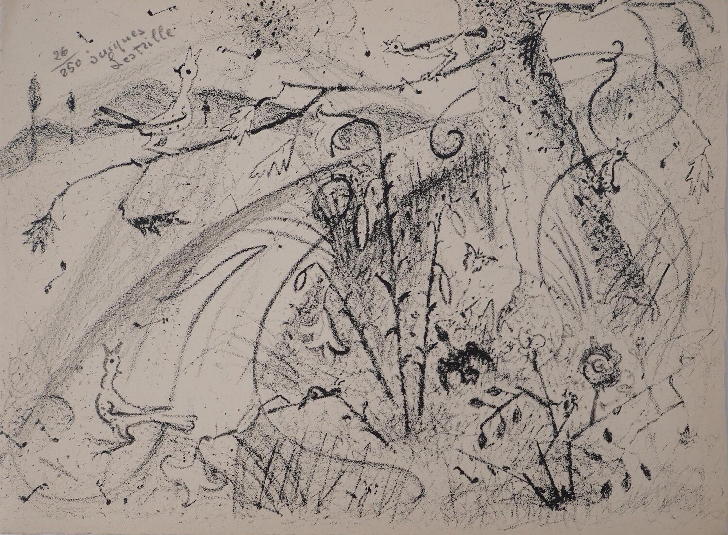 Vent soufflant sur les arbres Jacques Lestrille Impresión en venta
