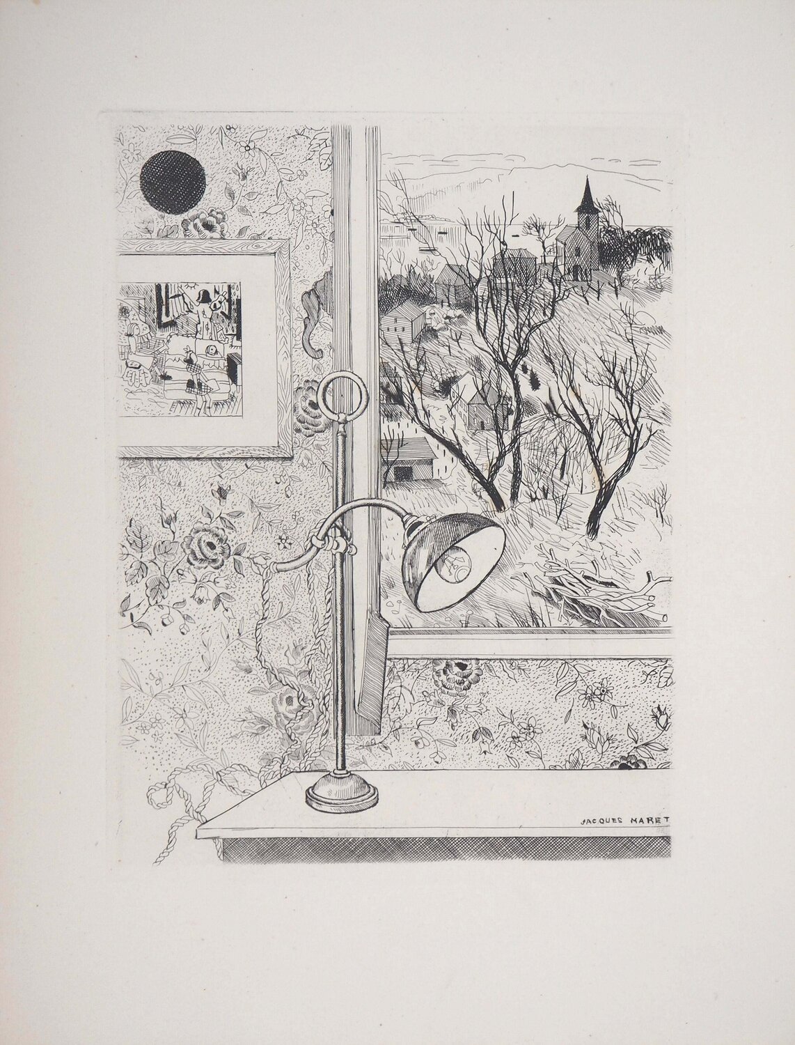 Intérieur avec vue sur le village Jacques Maret Édition à vendre