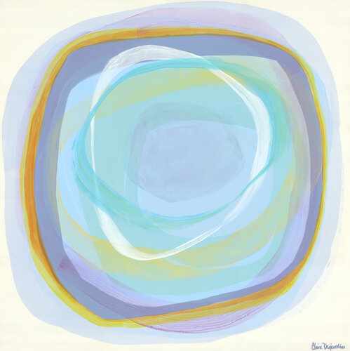 Blue Oasis par Claire Desjardins, Peinture en vente sur Singulart