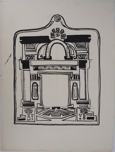 Etude de Ketouba, Dessin à l'encre de Jacques Soisson, Dibujo a la venta en Singulart