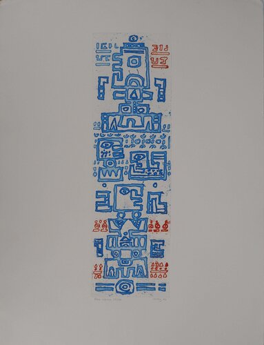 Réponse en bleu de Jacques Soisson, Impresión a la venta en Singulart